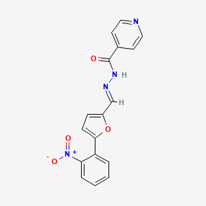 N'-{(E)-[5-(2-nitrophenyl)furan-2-yl]methylidene}pyridine-4-carbohydrazide