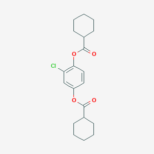 Benzene, 2-chloro-1,4-bis(cyclohexanoyloxy)-