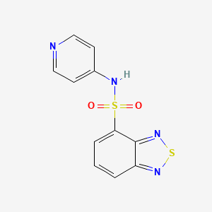 molecular formula C11H8N4O2S2 B11532952 N-(pyridin-4-yl)-2,1,3-benzothiadiazole-4-sulfonamide 