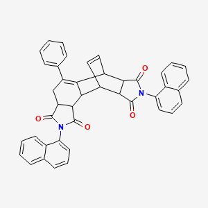 2,8-di(naphthalen-1-yl)-5-phenyl-3a,4,6,6a,9a,10,10a,10b-octahydro-6,10-ethenoisoindolo[5,6-e]isoindole-1,3,7,9(2H,8H)-tetrone