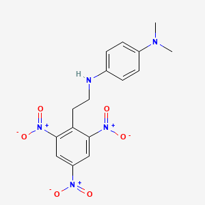 Benzene-1,4-diamine, N,N-dimethyl-N'-[2-(2,4,6-trinitrophenyl)ethyl]-