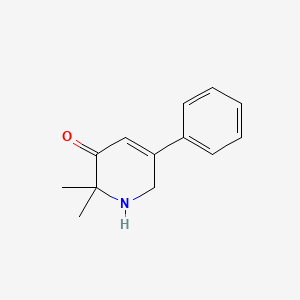 molecular formula C13H15NO B11533124 2,2-dimethyl-5-phenyl-1,6-dihydro-3(2H)-pyridinone CAS No. 339304-11-9