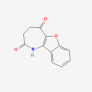 molecular formula C12H9NO3 B11533172 3,4-Dihydro-1H-[1]benzofuro[3,2-b]azepine-2,5-dione 