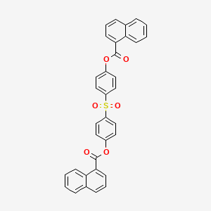 molecular formula C34H22O6S B11533228 Sulfonyldibenzene-4,1-diyl dinaphthalene-1-carboxylate 