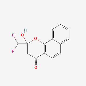 2-(difluoromethyl)-2-hydroxy-2,3-dihydro-4H-benzo[h]chromen-4-one