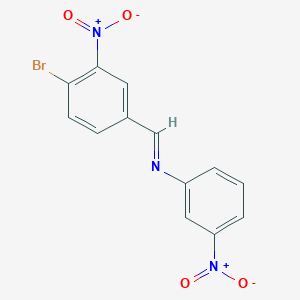 N-[(E)-(4-bromo-3-nitrophenyl)methylidene]-3-nitroaniline