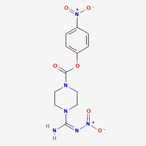 4-nitrophenyl 4-(N'-nitrocarbamimidoyl)piperazine-1-carboxylate