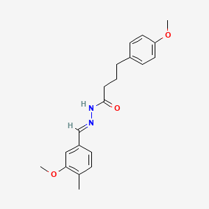 N'-[(E)-(3-methoxy-4-methylphenyl)methylidene]-4-(4-methoxyphenyl)butanehydrazide