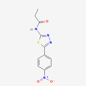 N-[5-(4-Nitrophenyl)-1,3,4-thiadiazol-2-yl]propanamide