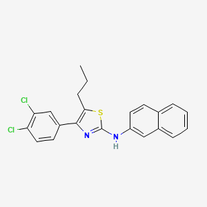 4-(3,4-dichlorophenyl)-N-(naphthalen-2-yl)-5-propyl-1,3-thiazol-2-amine