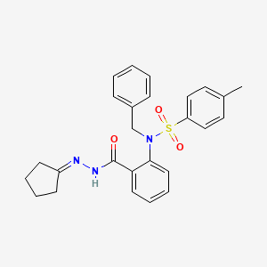 N-benzyl-N-{2-[(2-cyclopentylidenehydrazinyl)carbonyl]phenyl}-4-methylbenzenesulfonamide