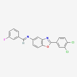 2-(3,4-dichlorophenyl)-N-[(E)-(3-iodophenyl)methylidene]-1,3-benzoxazol-5-amine