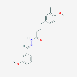 4-(4-methoxy-3-methylphenyl)-N'-[(E)-(3-methoxy-4-methylphenyl)methylidene]butanehydrazide