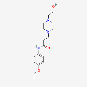 N-(4-ethoxyphenyl)-3-[4-(2-hydroxyethyl)piperazin-1-yl]propanamide