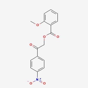 2-(4-Nitrophenyl)-2-oxoethyl 2-methoxybenzoate