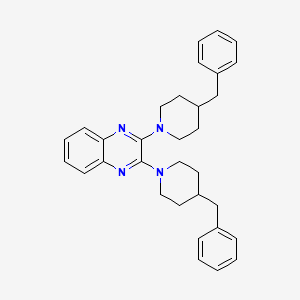 2,3-Bis(4-benzylpiperidin-1-yl)quinoxaline