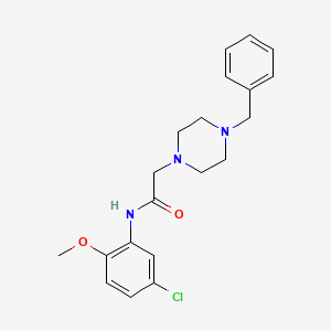 2-(4-benzylpiperazin-1-yl)-N-(5-chloro-2-methoxyphenyl)acetamide