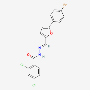 N'-[(E)-[5-(4-Bromophenyl)furan-2-YL]methylidene]-2,4-dichlorobenzohydrazide