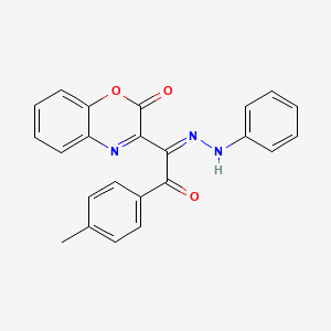 3-[(1Z)-2-(4-methylphenyl)-2-oxo-1-(2-phenylhydrazinylidene)ethyl]-2H-1,4-benzoxazin-2-one