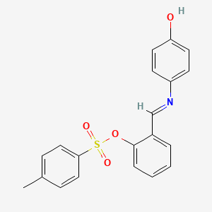 2-{(E)-[(4-hydroxyphenyl)imino]methyl}phenyl 4-methylbenzenesulfonate