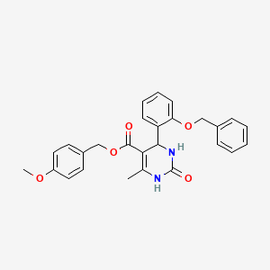 4-Methoxybenzyl 4-[2-(benzyloxy)phenyl]-6-methyl-2-oxo-1,2,3,4-tetrahydropyrimidine-5-carboxylate