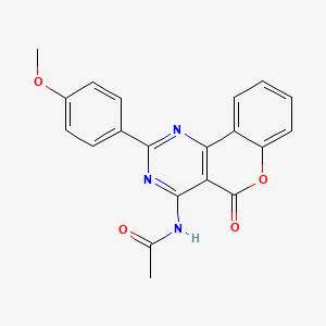 N-[2-(4-methoxyphenyl)-5-oxo-5H-chromeno[4,3-d]pyrimidin-4-yl]acetamide