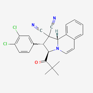 (2R,3R,10bS)-2-(3,4-dichlorophenyl)-3-(2,2-dimethylpropanoyl)-2,3-dihydropyrrolo[2,1-a]isoquinoline-1,1(10bH)-dicarbonitrile