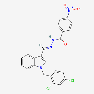 N'-{(E)-[1-(2,4-dichlorobenzyl)-1H-indol-3-yl]methylidene}-4-nitrobenzohydrazide