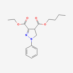 4-butyl 3-ethyl 1-phenyl-4,5-dihydro-1H-pyrazole-3,4-dicarboxylate