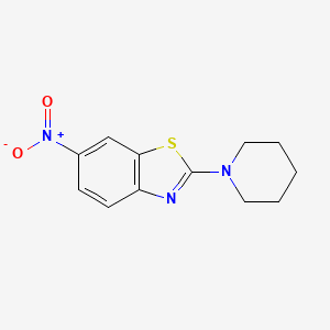 Benzothiazole, 6-nitro-2-(1-piperidinyl)-