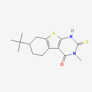 7-tert-Butyl-3-methyl-2-sulfanyl-5,6,7,8-tetrahydro[1]benzothieno[2,3-d]pyrimidin-4(3H)-one