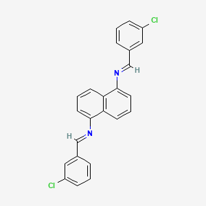 N,N'-bis[(E)-(3-chlorophenyl)methylidene]naphthalene-1,5-diamine