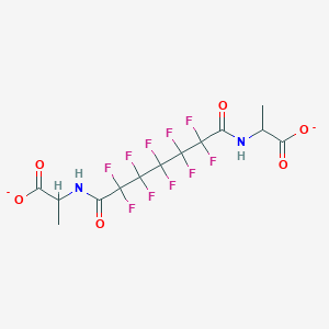 molecular formula C13H10F10N2O6-2 B11534690 2,2'-[(2,2,3,3,4,4,5,5,6,6-Decafluoro-1,7-dioxoheptane-1,7-diyl)diimino]dipropanoate 