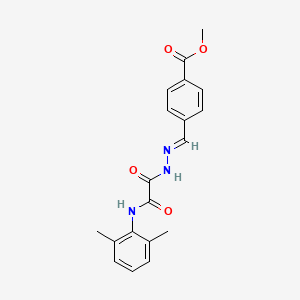 methyl 4-[(E)-(2-{[(2,6-dimethylphenyl)amino](oxo)acetyl}hydrazinylidene)methyl]benzoate