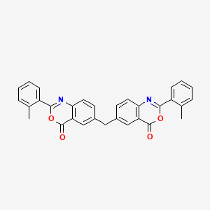 2-(2-methylphenyl)-6-{[2-(2-methylphenyl)-4-oxo-4H-3,1-benzoxazin-6-yl]methyl}-4H-3,1-benzoxazin-4-one