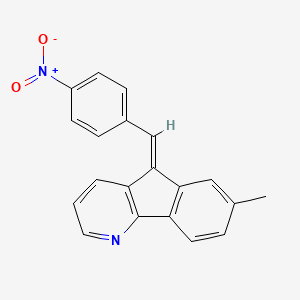 (5Z)-7-methyl-5-(4-nitrobenzylidene)-5H-indeno[1,2-b]pyridine