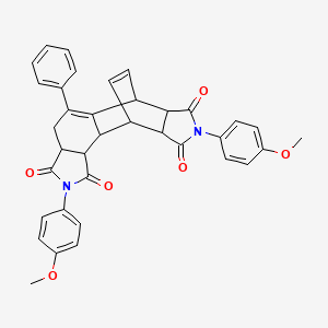 2,8-bis(4-methoxyphenyl)-5-phenyl-3a,4,6,6a,9a,10,10a,10b-octahydro-6,10-ethenoisoindolo[5,6-e]isoindole-1,3,7,9(2H,8H)-tetrone