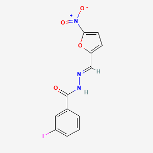 3-iodo-N'-[(E)-(5-nitrofuran-2-yl)methylidene]benzohydrazide