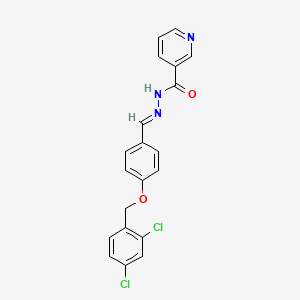 N'-[(E)-{4-[(2,4-dichlorobenzyl)oxy]phenyl}methylidene]pyridine-3-carbohydrazide