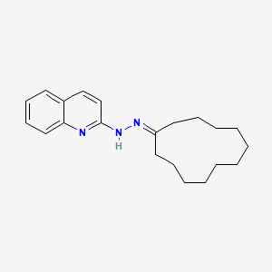 2-(2-Cyclododecylidenehydrazinyl)quinoline