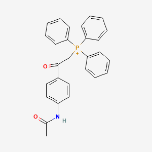 molecular formula C28H25NO2P+ B11534917 {2-[4-(Acetylamino)phenyl]-2-oxoethyl}(triphenyl)phosphonium CAS No. 339273-85-7