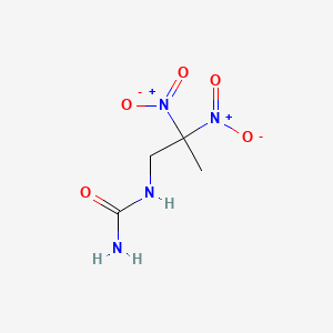 molecular formula C4H8N4O5 B11534949 N-(2,2-dinitropropyl)urea 