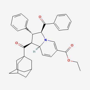 Ethyl 1-(adamantane-1-carbonyl)-3-benzoyl-2-phenyl-1,2,3,8a-tetrahydroindolizine-6-carboxylate