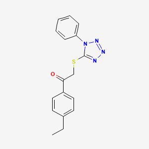 1-(4-ethylphenyl)-2-[(1-phenyl-1H-tetrazol-5-yl)sulfanyl]ethanone