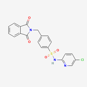 N-(5-chloropyridin-2-yl)-4-[(1,3-dioxo-2,3-dihydro-1H-isoindol-2-yl)methyl]benzene-1-sulfonamide