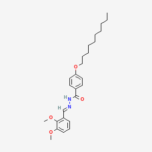 4-(decyloxy)-N'-[(E)-(2,3-dimethoxyphenyl)methylidene]benzohydrazide