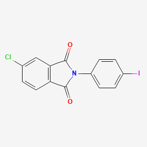 molecular formula C14H7ClINO2 B11535103 5-chloro-2-(4-iodophenyl)-1H-isoindole-1,3(2H)-dione 