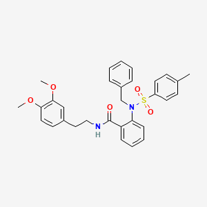 2-{benzyl[(4-methylphenyl)sulfonyl]amino}-N-[2-(3,4-dimethoxyphenyl)ethyl]benzamide