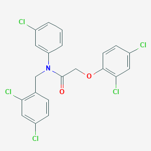 N-(3-chlorophenyl)-2-(2,4-dichlorophenoxy)-N-[(2,4-dichlorophenyl)methyl]acetamide