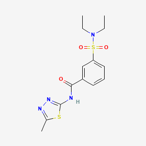 3-(diethylsulfamoyl)-N-(5-methyl-1,3,4-thiadiazol-2-yl)benzamide